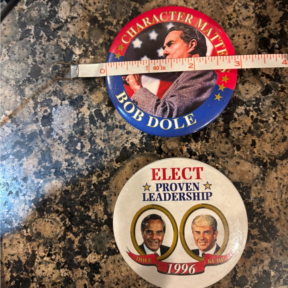 Bob Dole Campaign Button Set - Picture 3 of 3